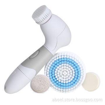 Sonic Facial Skin Cleansing Brush with Replacement Heads for Different Skin Types